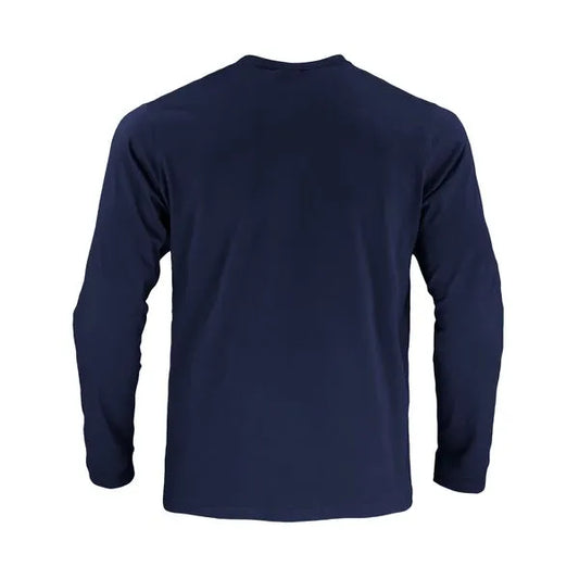 Polera Activex Polo Azul Marino M/Larga UV