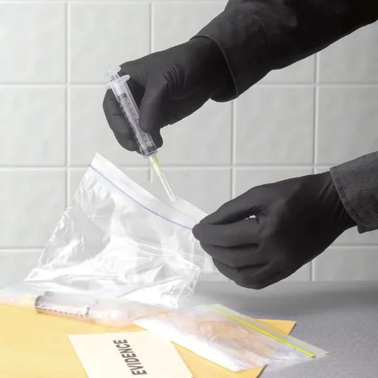 Guante 7700 PF Nitrilo Negro (50 Unidades)