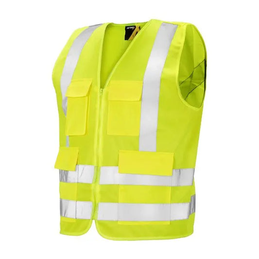 Chaleco Reflectante Verde Fluor 4 Bolsillos