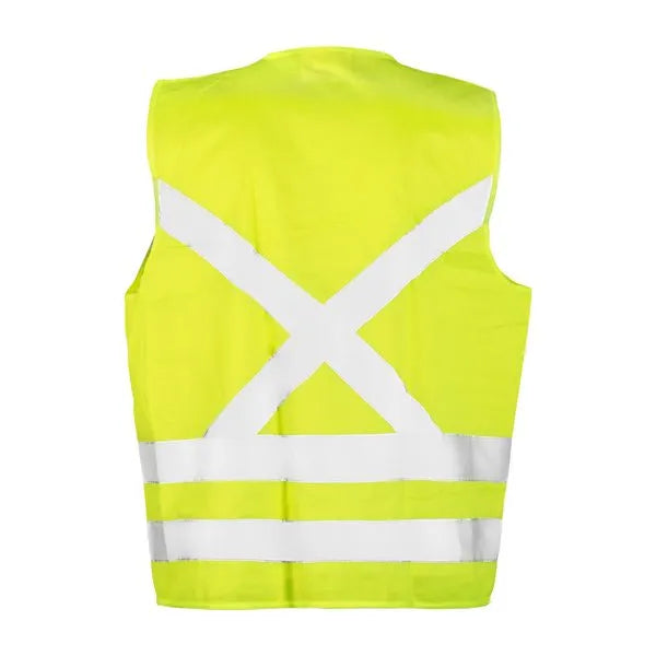 Chaleco Reflectante Verde Fluor 4 Bolsillos