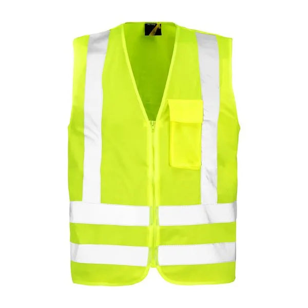 Chaleco Reflectante Verde Fluor Con Cierre