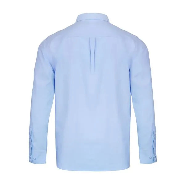 Camisa Oxford Manga Larga Celeste UPF 20
