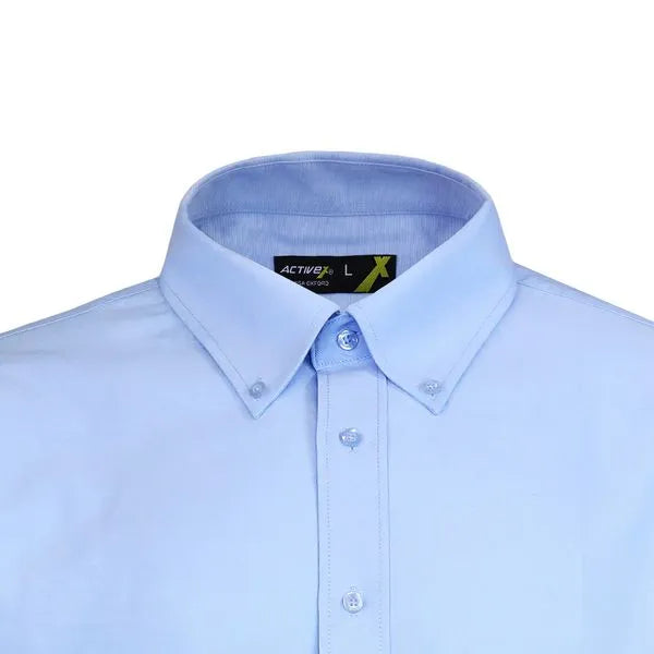 Camisa Oxford Manga Larga Celeste UPF 20