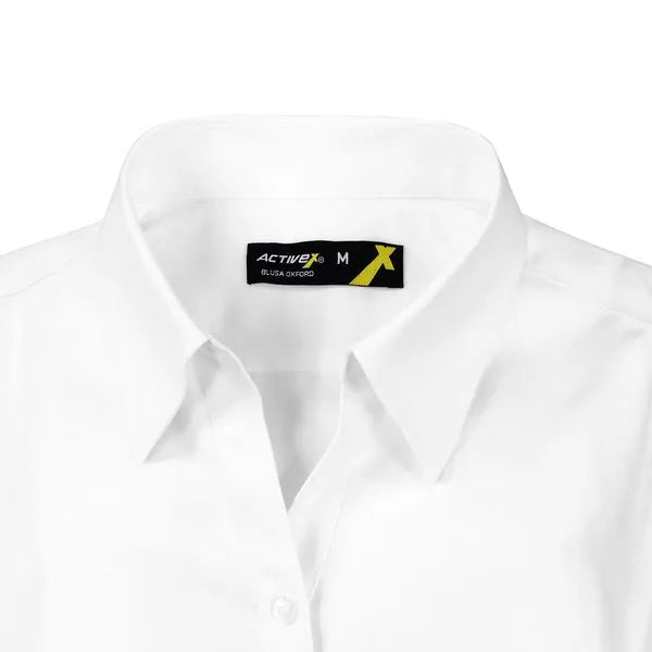 Blusa Oxford M/Larga Blanca UV