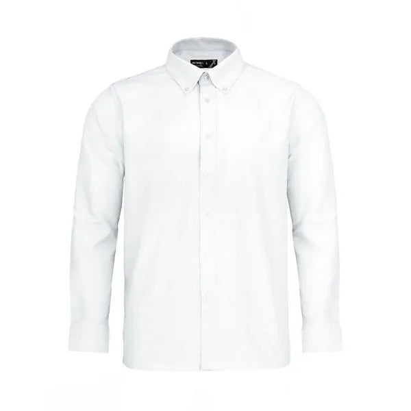 Camisa Oxford Manga Larga Blanca UPF 20