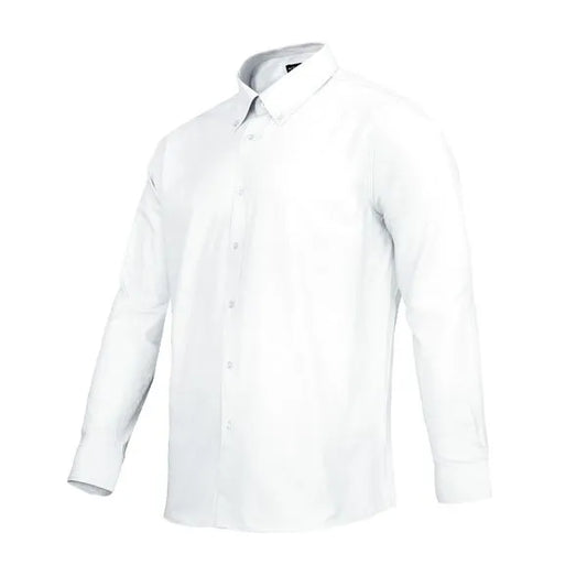 Camisa Oxford Manga Larga Blanca UPF 20