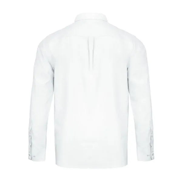 Camisa Oxford Manga Larga Blanca UPF 20