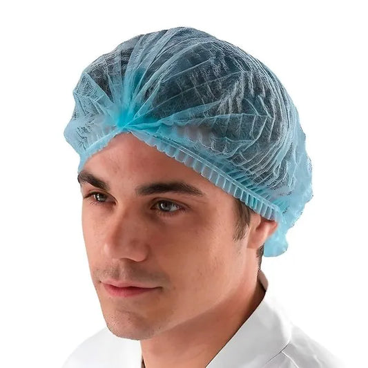 Gorro Desechable 14 Gr y 20" Azul (100 Unid)