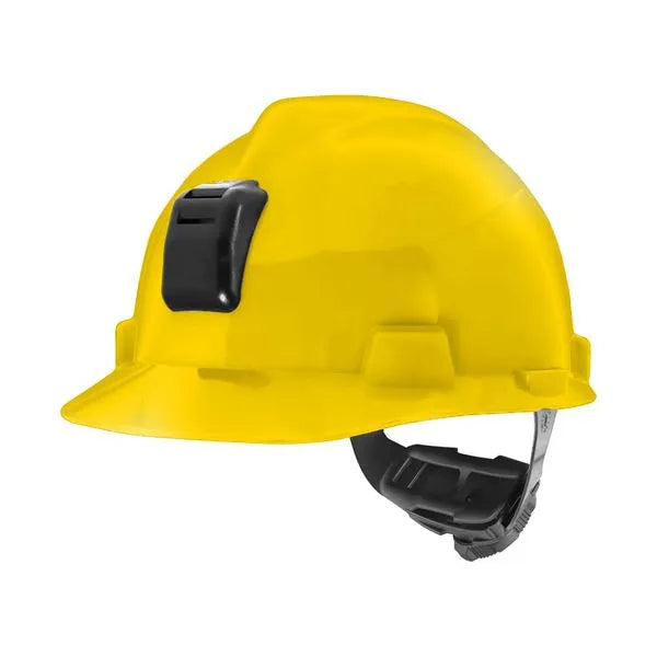 Casco MSA V-Gard Amarillo Porta Lámpara y Porta Cable