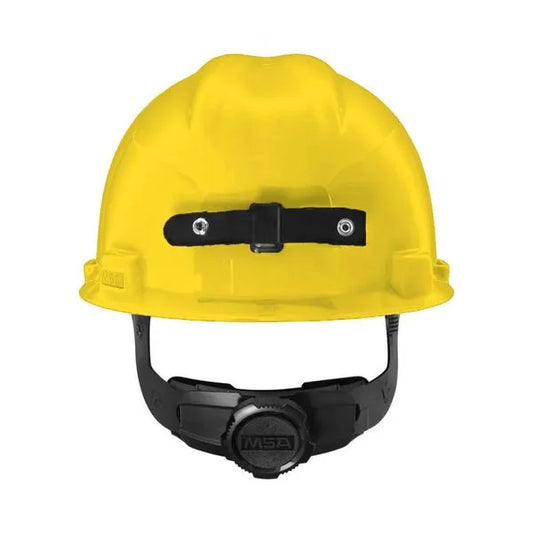 Casco MSA V-Gard Amarillo Porta Lámpara y Porta Cable