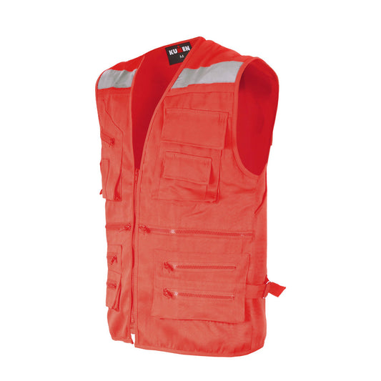 CHALECO GEOLOGO DOBLE ROJO