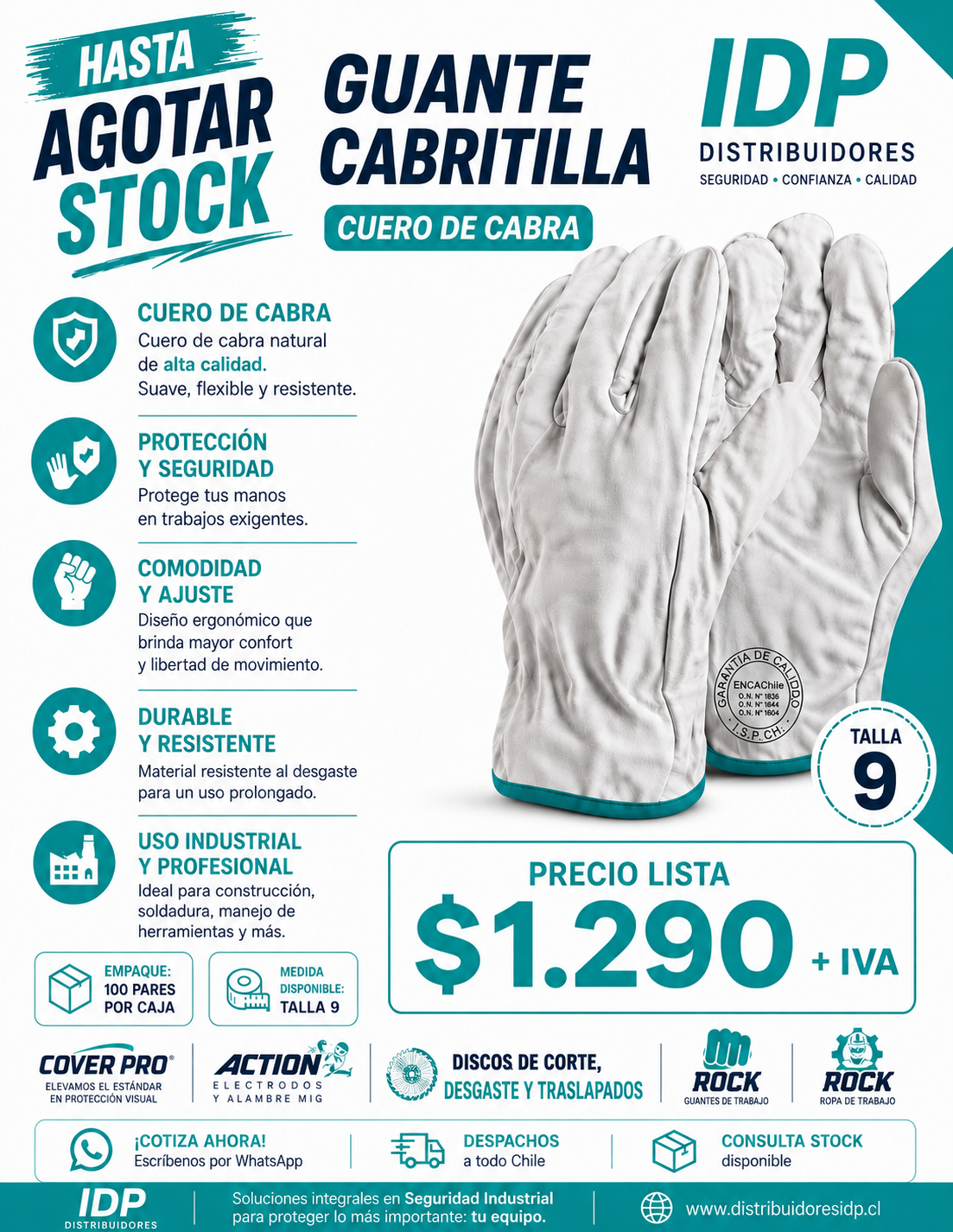 Guante Cabritilla OFERTA