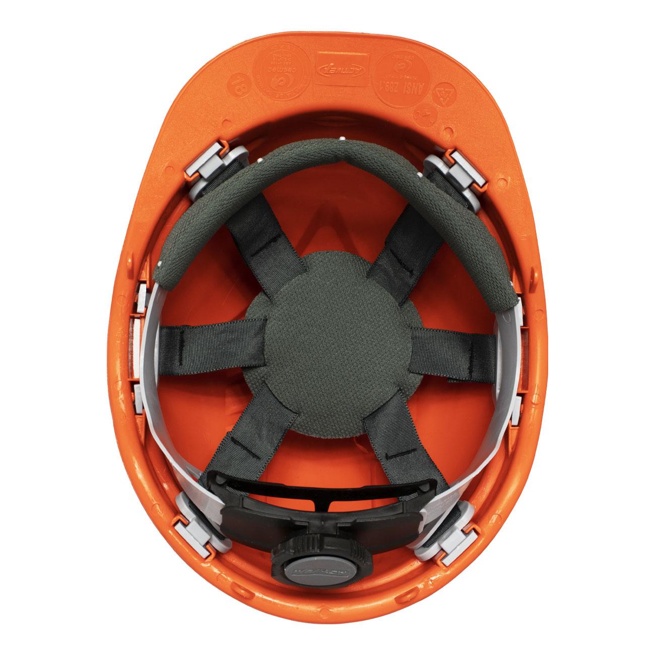 Casco I Naranjo Arnés Cinta 6 Puntas