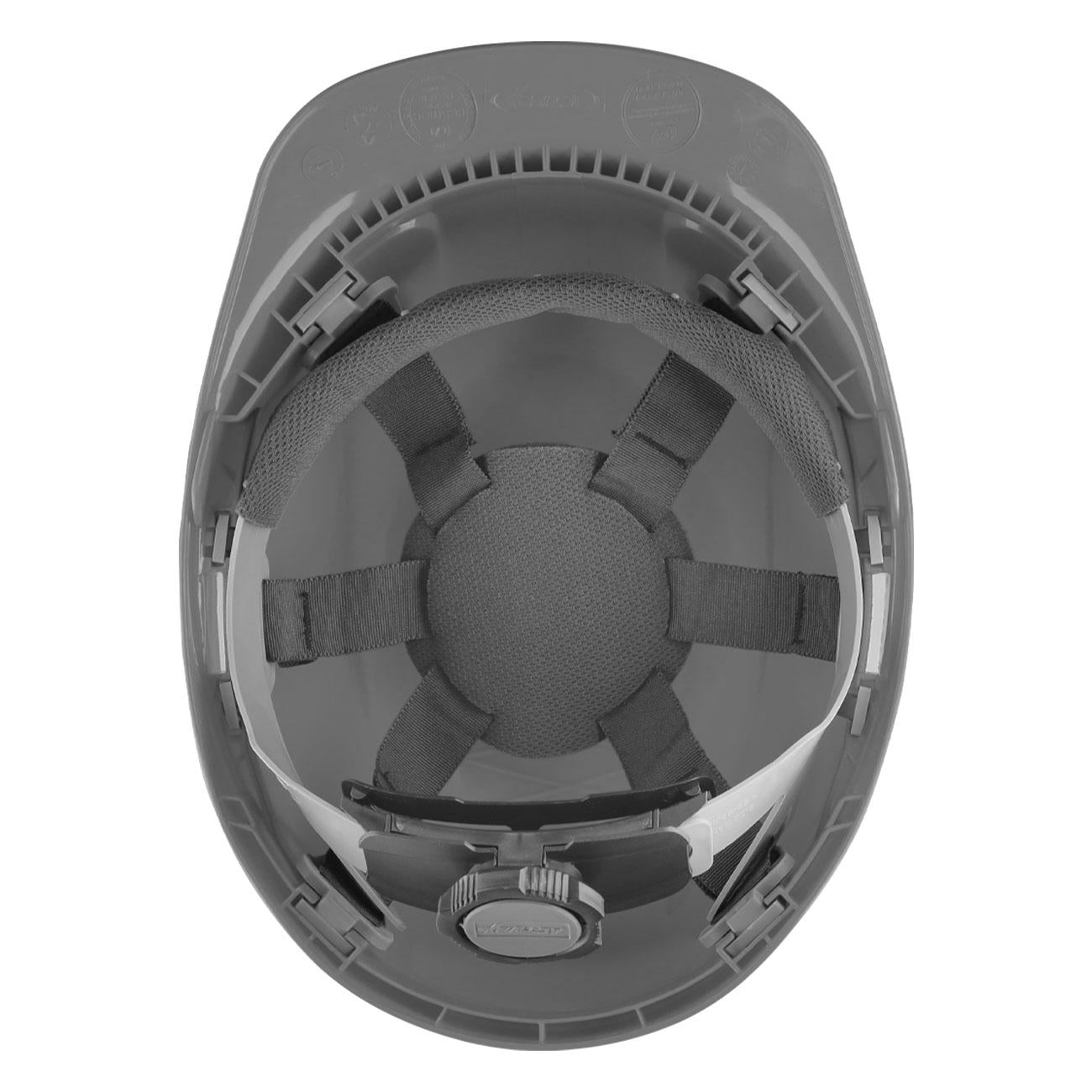 Casco II Gris Arnés 6 Puntas Ratchet
