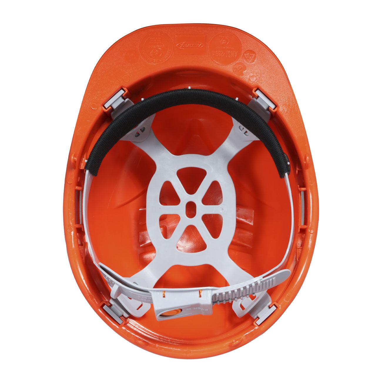 Pack 20 Unid. Casco Activex III Naranjo Arnes Boton