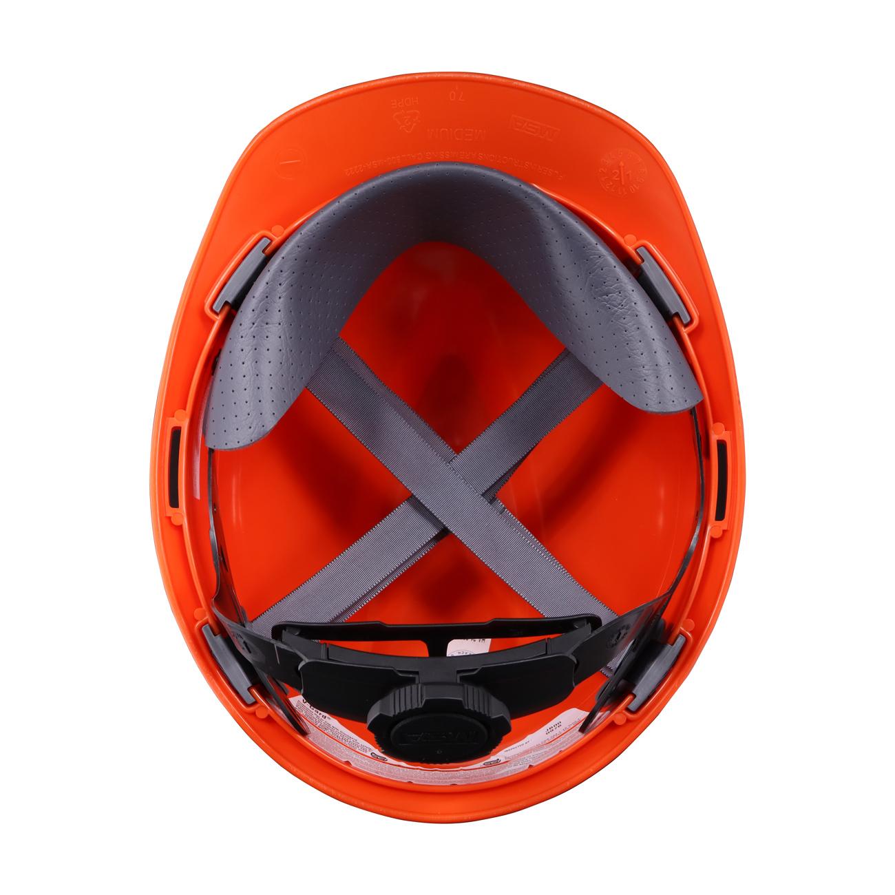 Casco MSA V-Gard Naranjo Fas-Trac III Con PL/Pc 286641