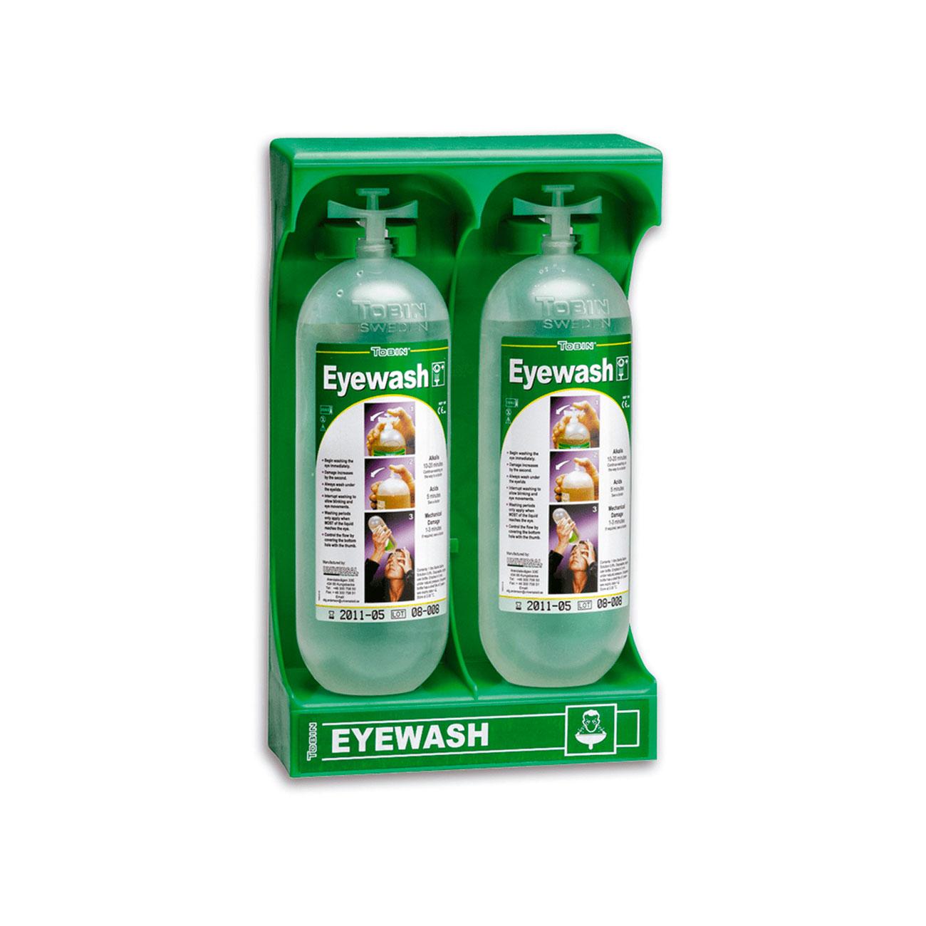 Botella Lavaojos Con Soporte Tobin (2 Unidades)
