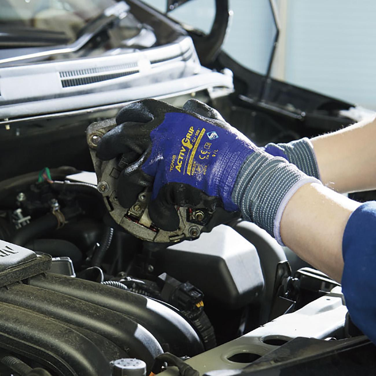 Guante Nylon Nitrilo Dorso Cubierto CJ569