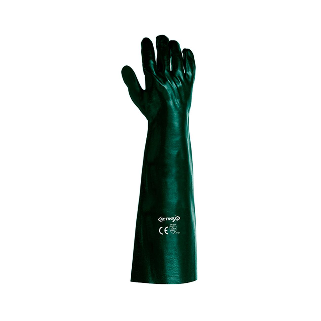 Guante PVC Verde 18-45 cms
