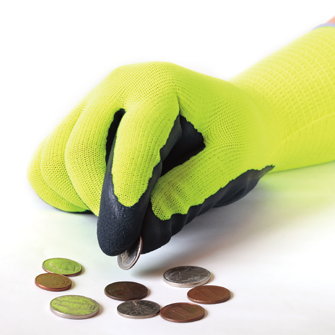 Guante 580 Nylon Nitrilo Alta Visibilidad