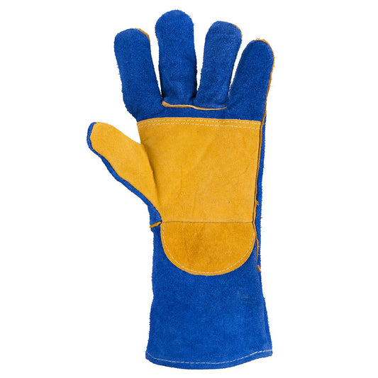 Guante Descarne Soldador Azul C/Kevlar Tr.
