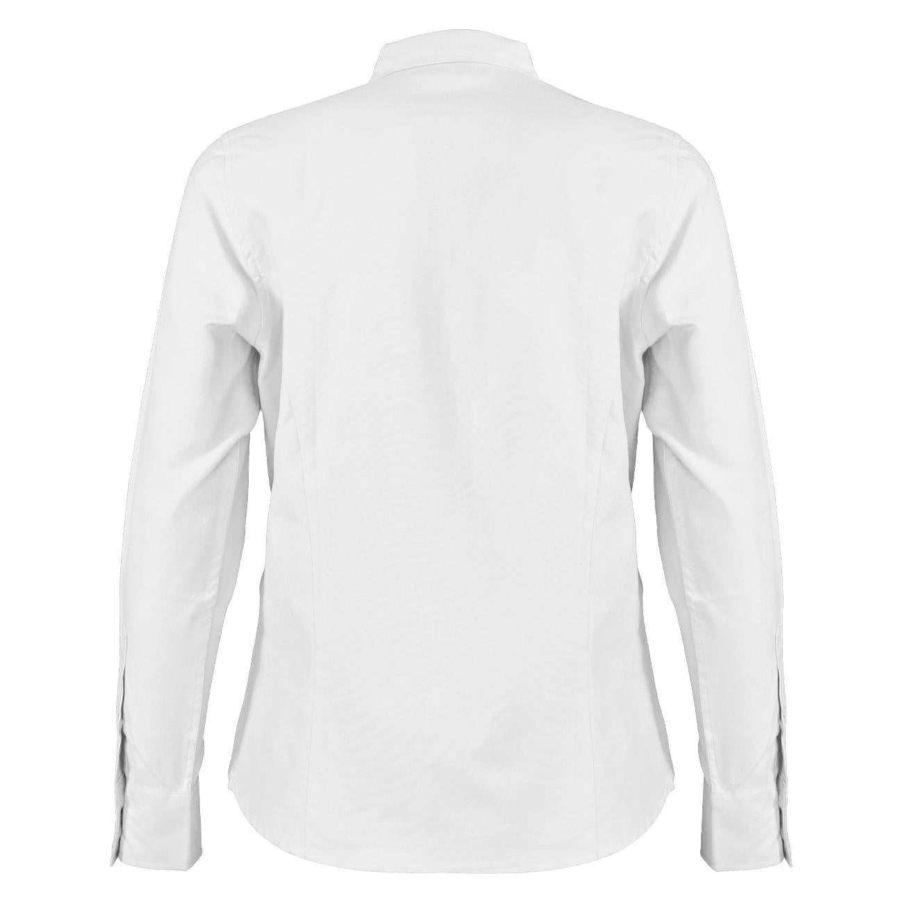 Blusa Oxford Manga Larga Blanca UPF 20