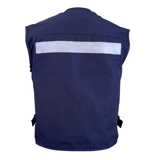 Chaleco Geólogo Canvas 250 Gr Azul