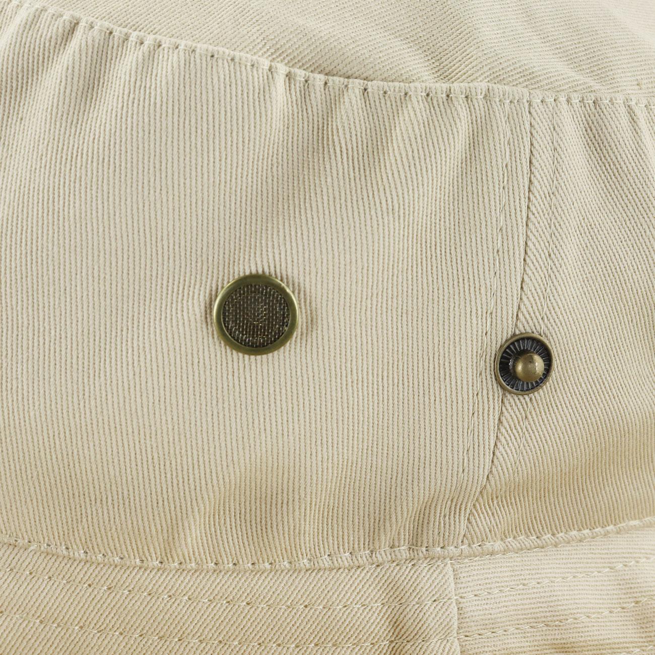 Gorro Tipo Pescador Beige 100% Algodón