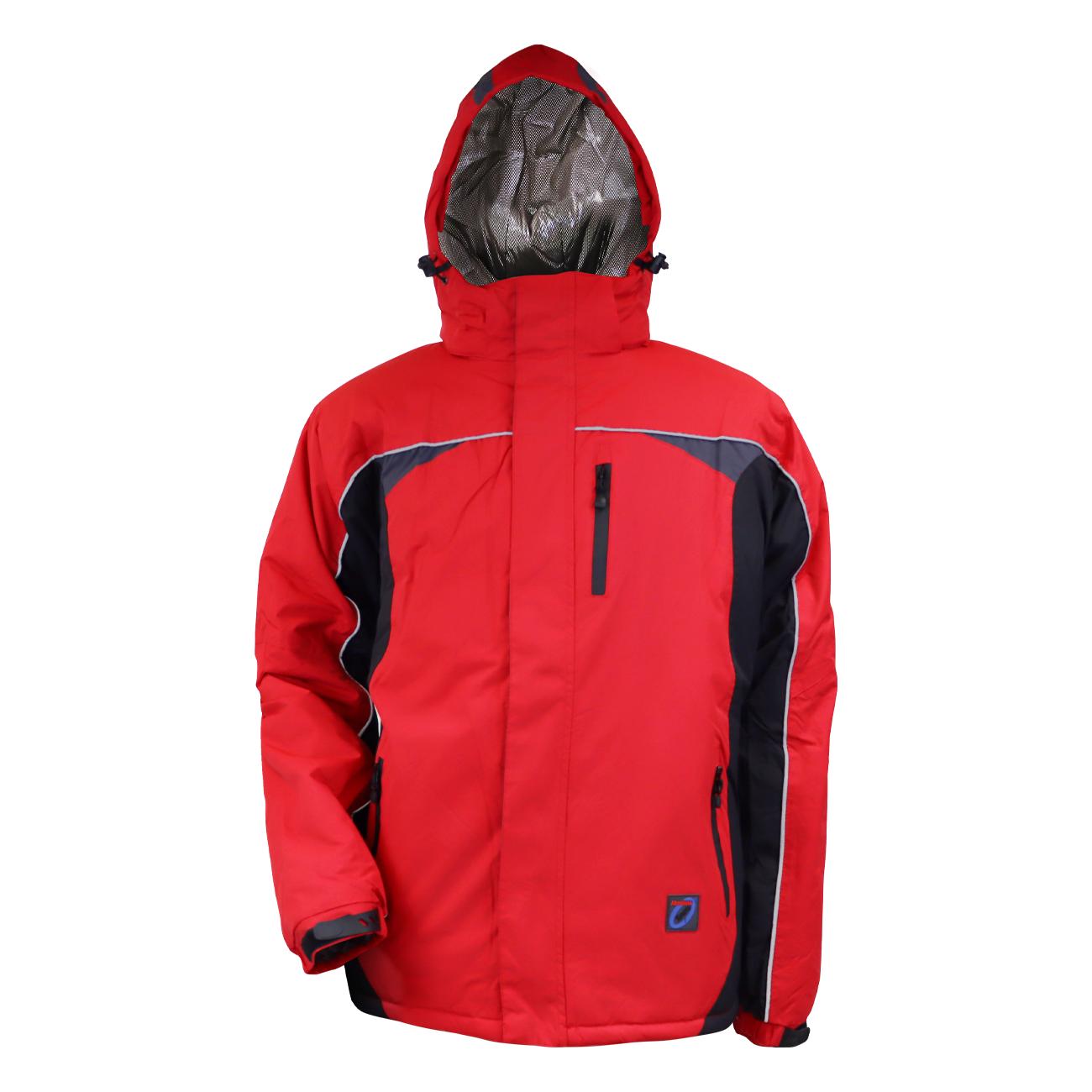 Parka Hombre 3 en 1 Rojo/Negro Z-0400
