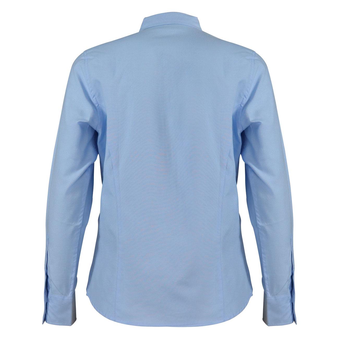 Blusa Oxford Manga Larga Celeste UPF 20