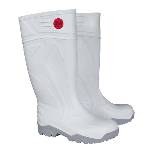 Bota PVC 933 Punta y Plantilla de Acero Blanca