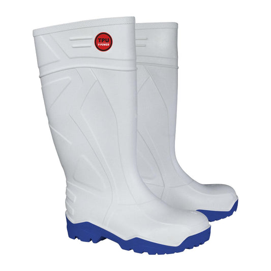Bota TPU VFLEX 043 Punta Acero Blanca
