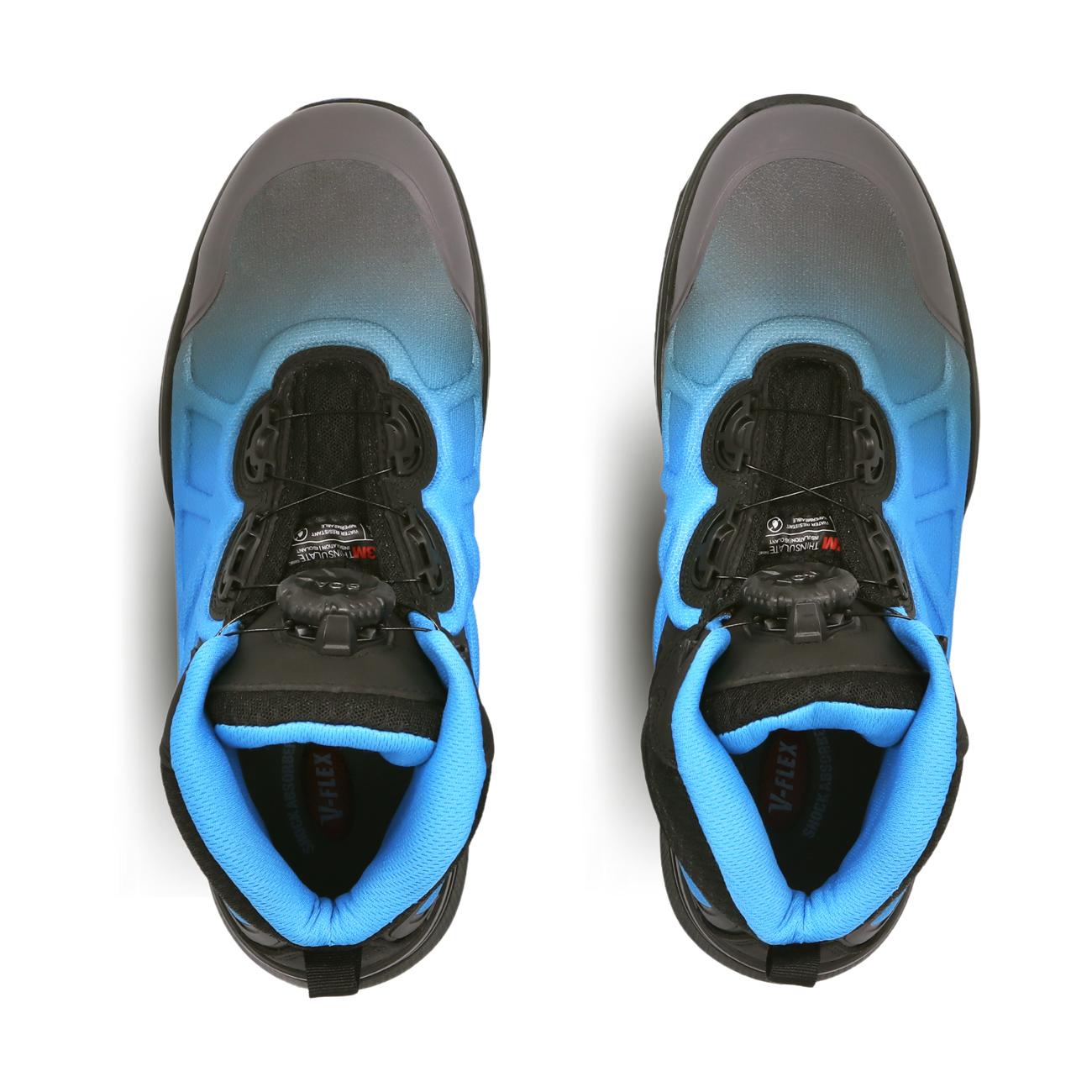 Botín V93 Thinsulate Con Boa Negro/Azul