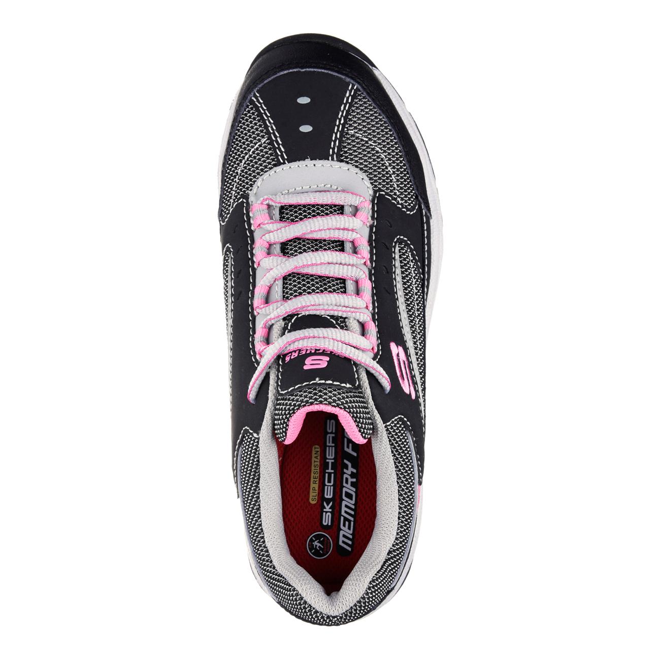 Zapatilla de Seguridad Skechers Biscoe Negro/Rosado Mujer