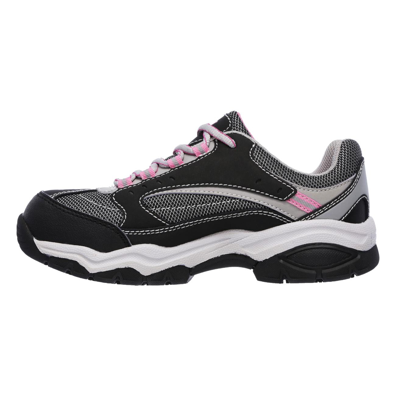 Zapatilla de Seguridad Skechers Biscoe Negro/Rosado Mujer