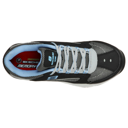 Zapatilla de Seguridad Skechers Biscoe Negro/Azul Mujer