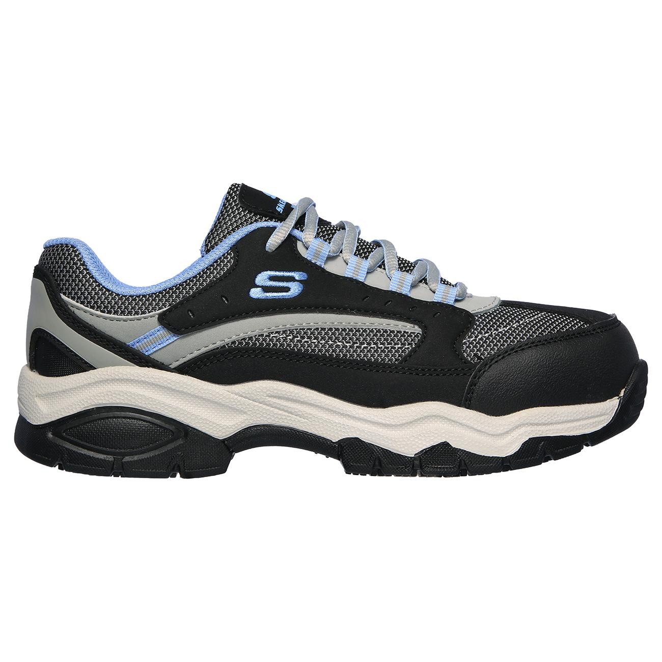 Zapatilla de Seguridad Skechers Biscoe Negro/Azul Mujer