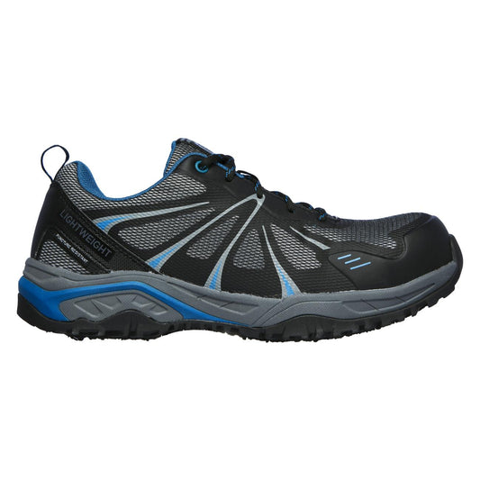 Zapatilla de Seguridad Skechers Azbar Negra/Azul Hombre