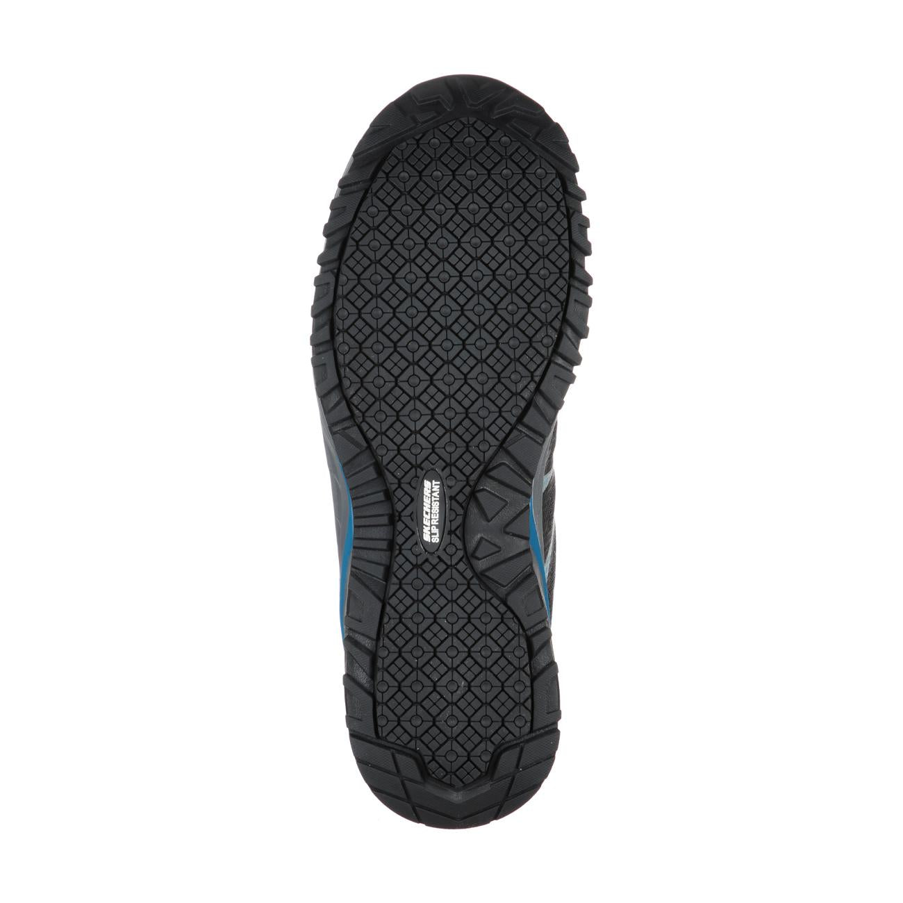 Zapatilla de Seguridad Skechers Azbar Negra/Azul Hombre