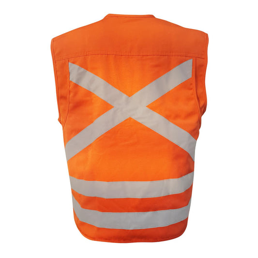Chaleco Geólogo Canvas 360° Naranjo