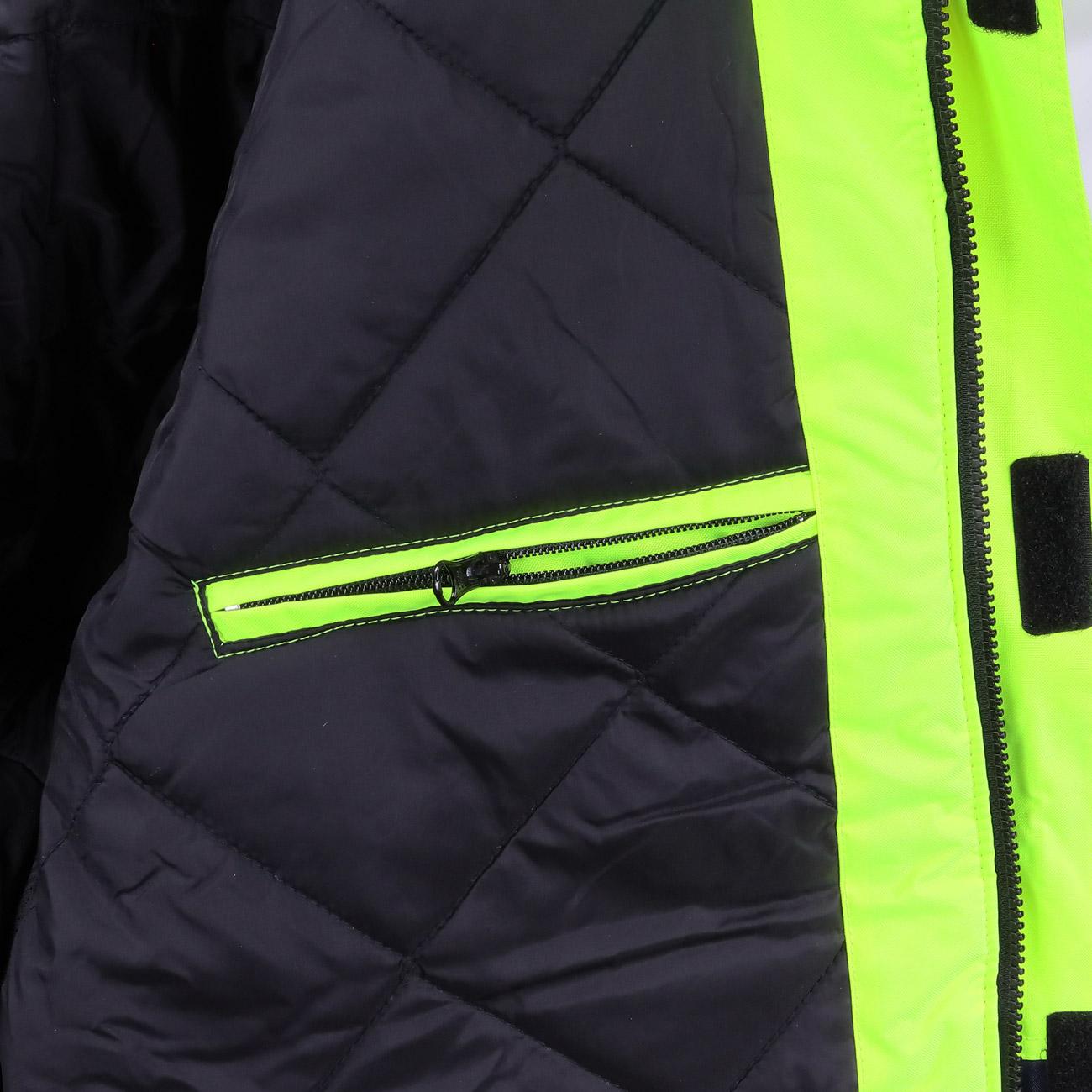 Parka Térmica Alpine Amarillo fluor/Azul