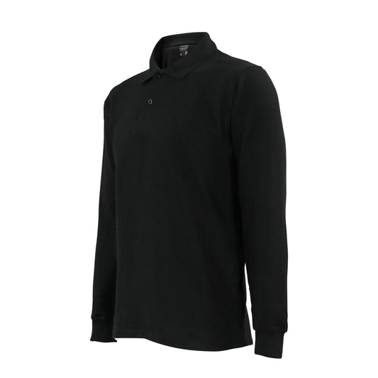 Polera Activex Pique Negra M/Larga UPF 40