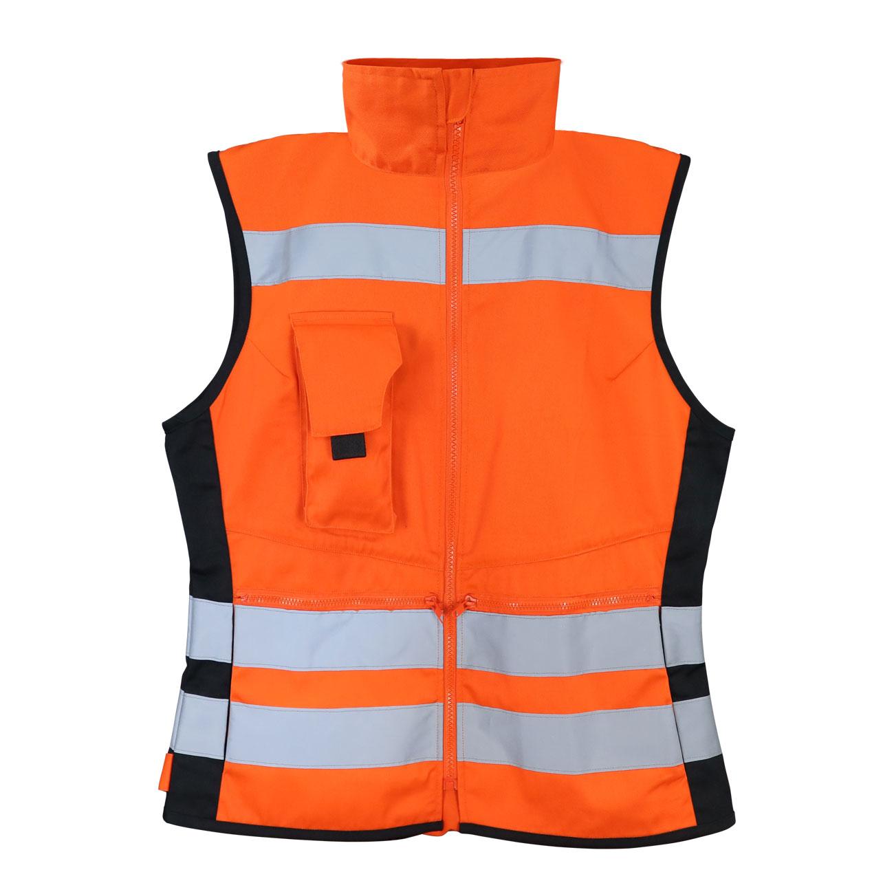 Chaleco Geologo Activex Canvas Naranjo Mujer Reflectante 360°