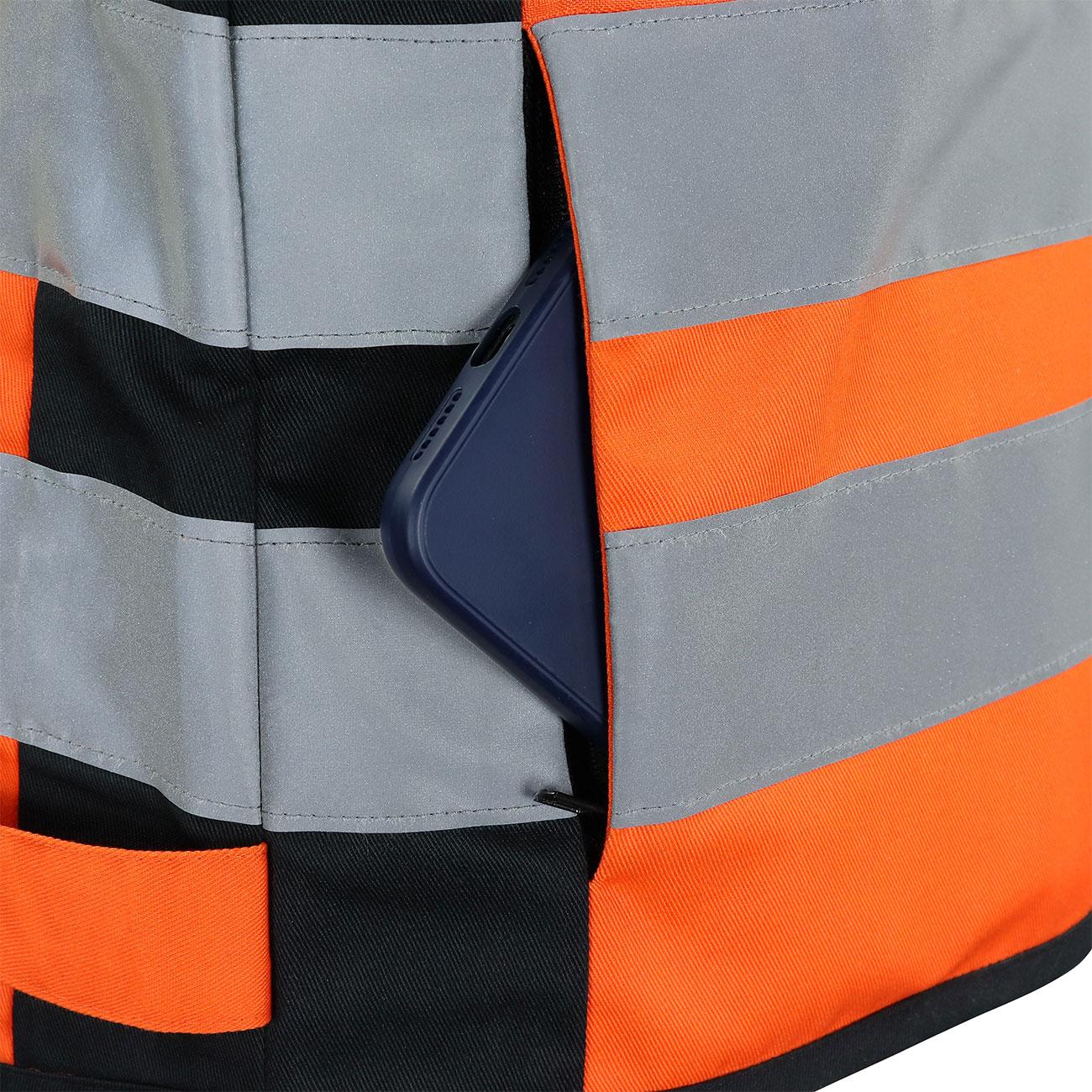 Chaleco Geologo Activex Canvas Naranjo Mujer Reflectante 360°