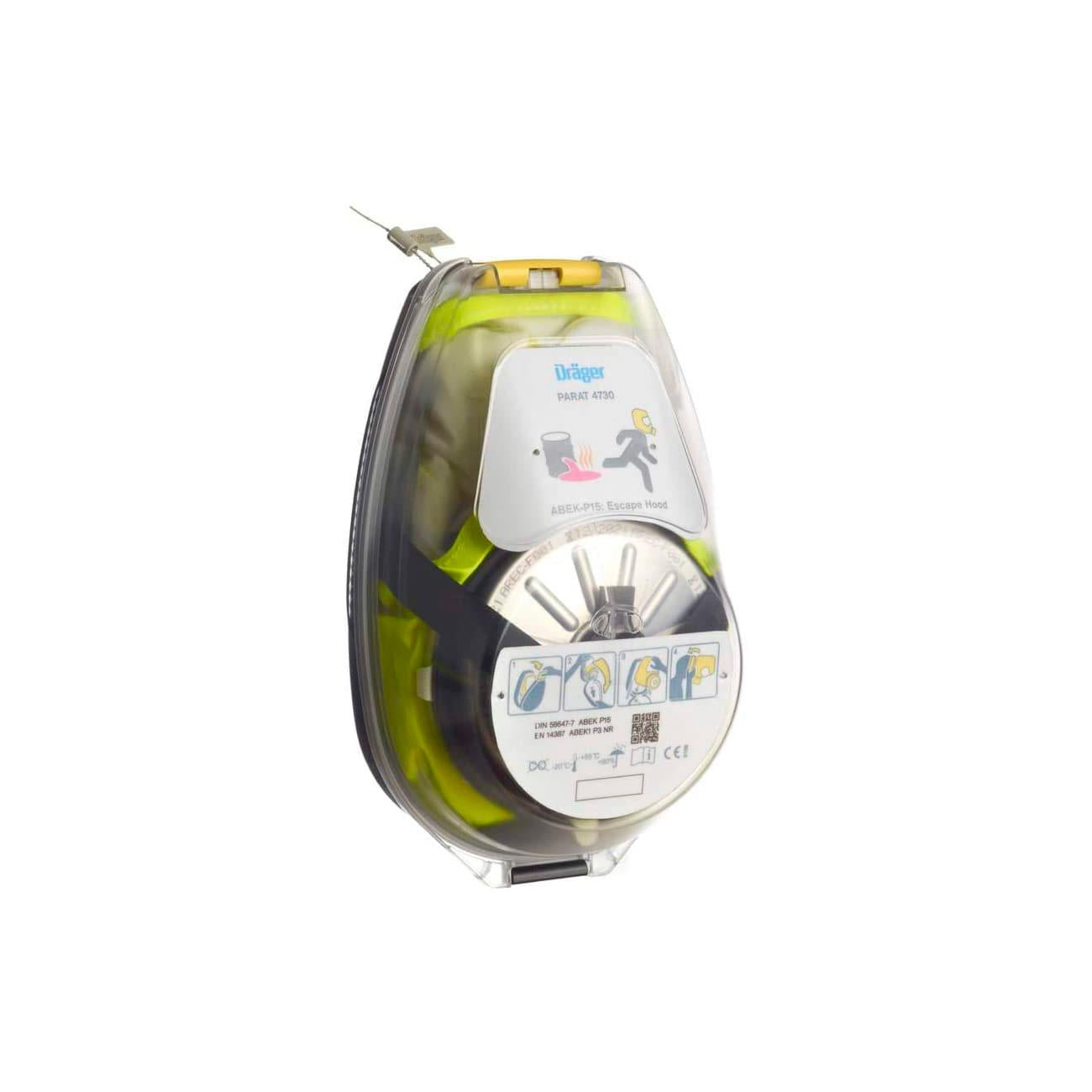 Capucha de escape Parat 4730 Drager con Filtro ABEK P3 uso Industrial