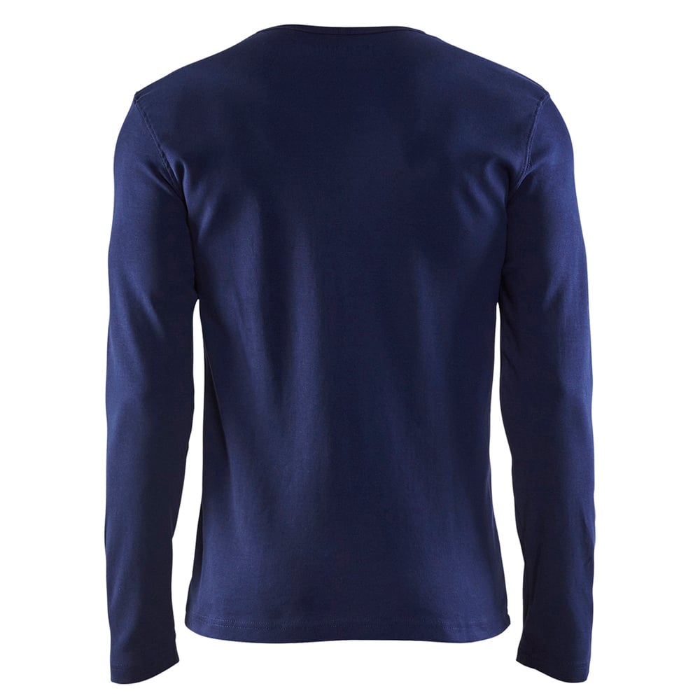 POLERA POLO MANGA LARGA AZUL