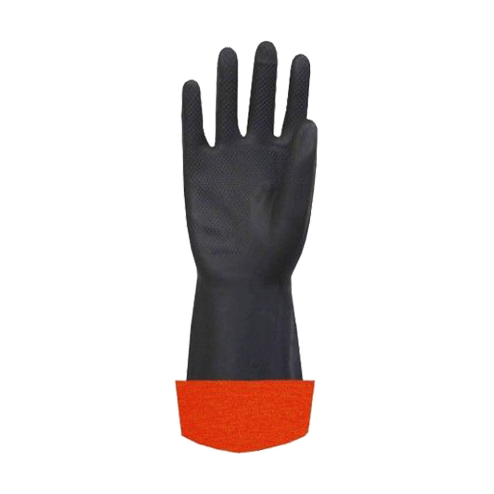 GUANTE ALBAÑIL REFORZADO NEGRO- NARANJO