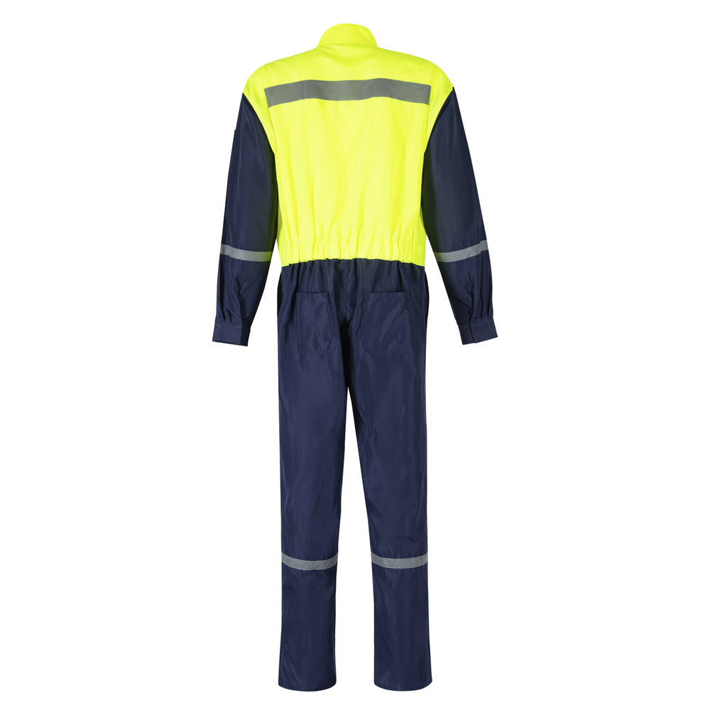 BUZO POPLIN BICOLOR AMARILLO/AZUL