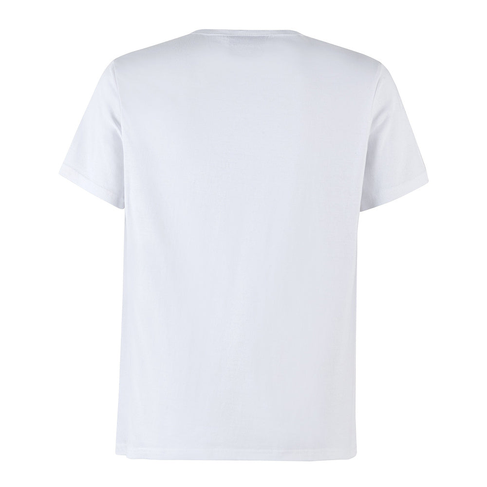 POLERA POLO 100% ALGODÓN MANGA CORTA BLANCA