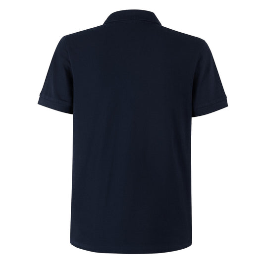 POLERA PIQUE MANGA CORTA AZUL